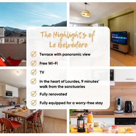 Apartment Le Belvedere - Terrasse & Vue Panoramique - 9 Min Sanctuaires