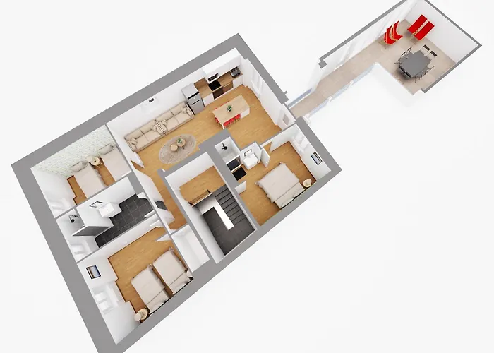 Le Belvedere - 9 Min Sanctuaires - 3 - 2 Salles De Bain - Terrasse & Vue Panoramique 公寓 卢德