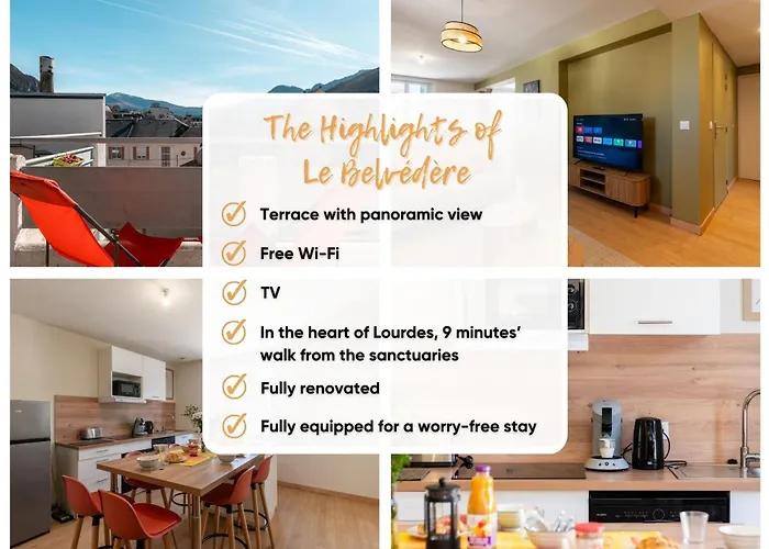 公寓 Le Belvedere - 9 Min Sanctuaires - 3 - 2 Salles De Bain - Terrasse & Vue Panoramique